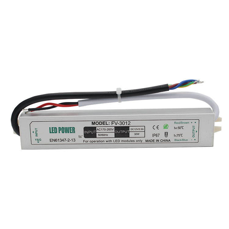 FV-3012 30W IP67 waterproof LED Dirver for supermarket refrigerator