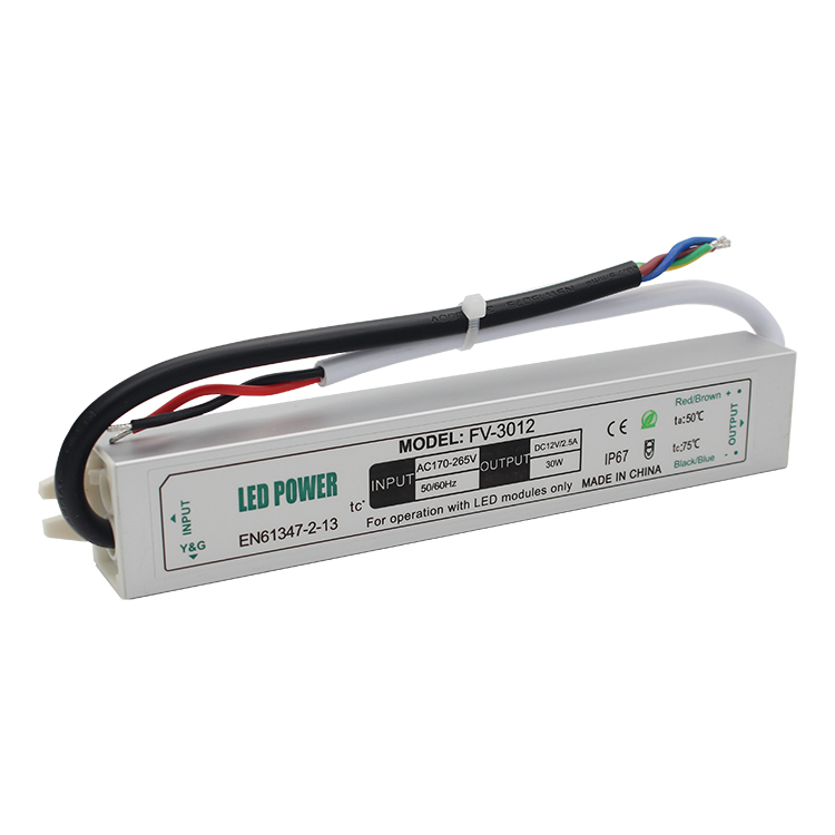 FV-3012 30W IP67 waterproof LED Dirver for supermarket refrigerator