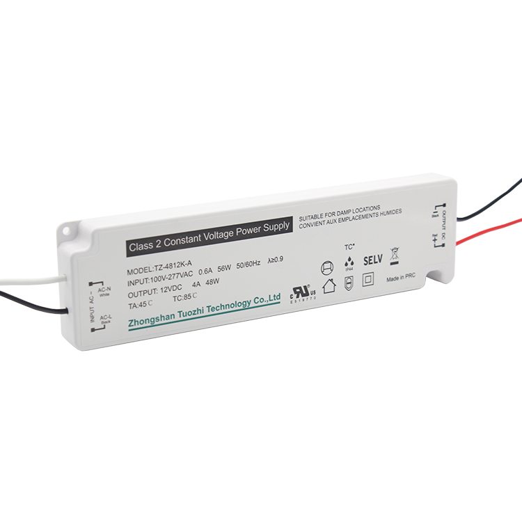 TZ-4812K-A  48W 12V 24V UL Ultra-thin LED Power supply