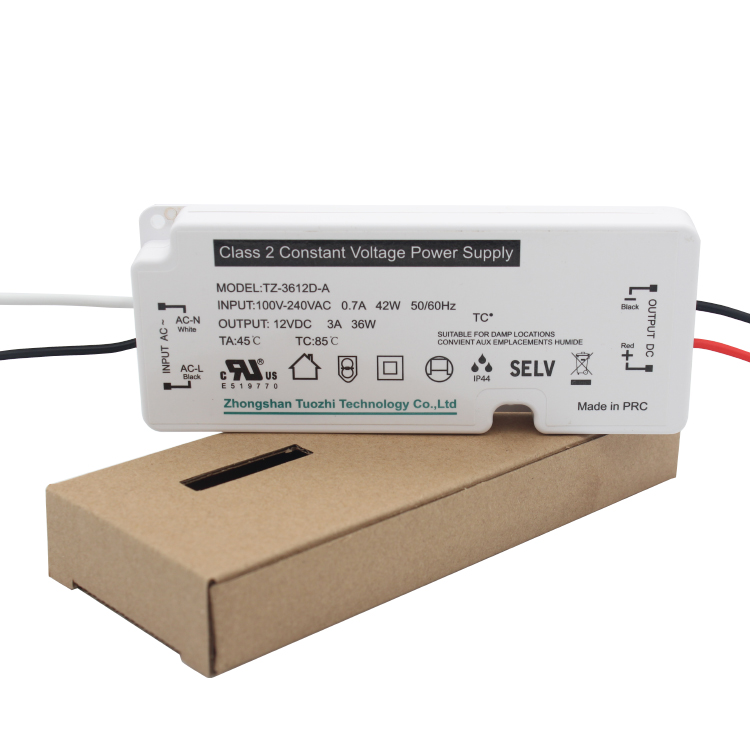 TZ-3612D-A  36W  UL Ultra-thin LED Driver for bathroom mirror
