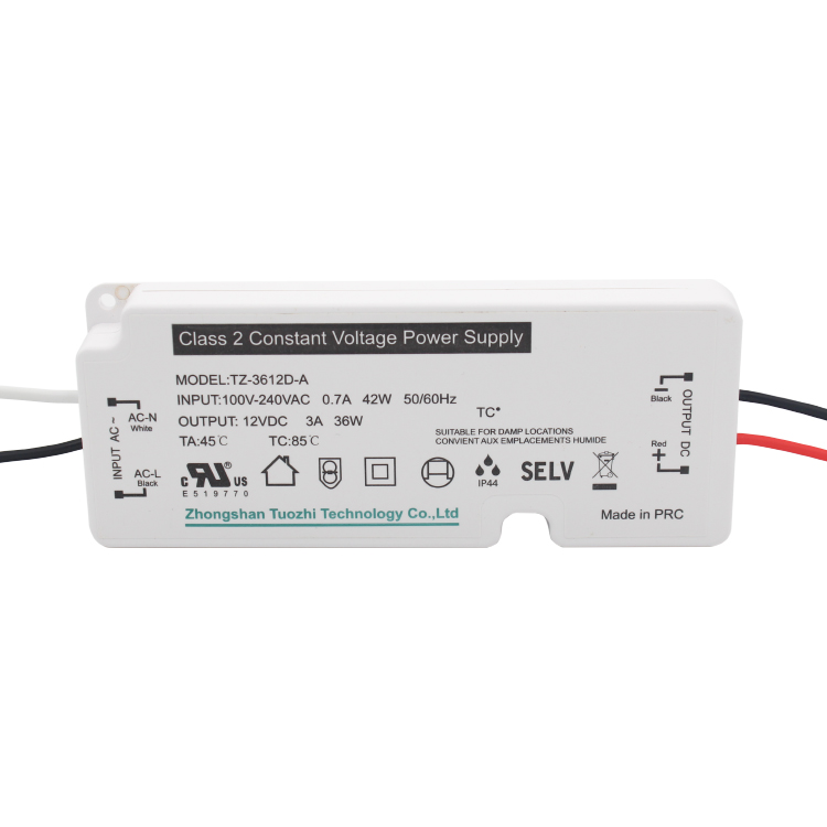 TZ-3612D-A  36W  UL Ultra-thin LED Driver for bathroom mirror