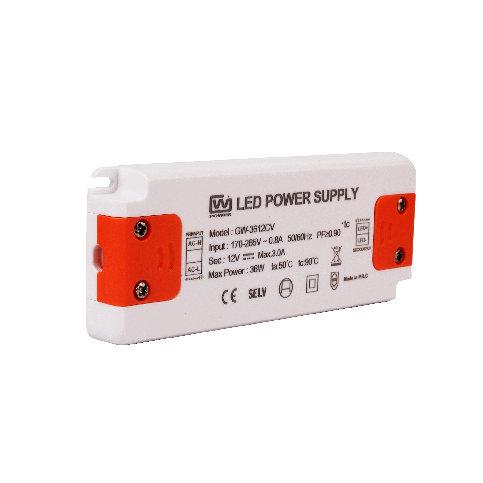 TUV-CE 36W 12V 24V constant voltage  Indoor switching LED power supply led driver