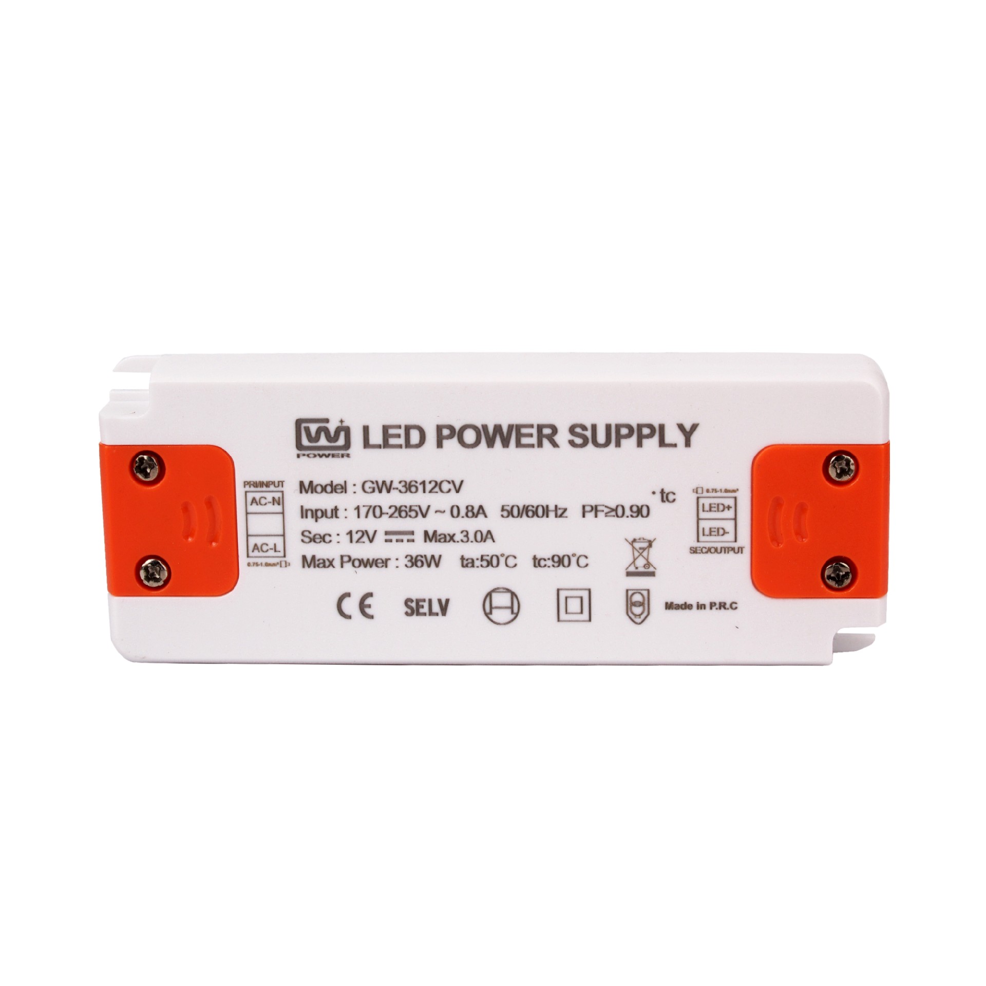TUV-CE 36W 12V 24V constant voltage  Indoor switching LED power supply led driver