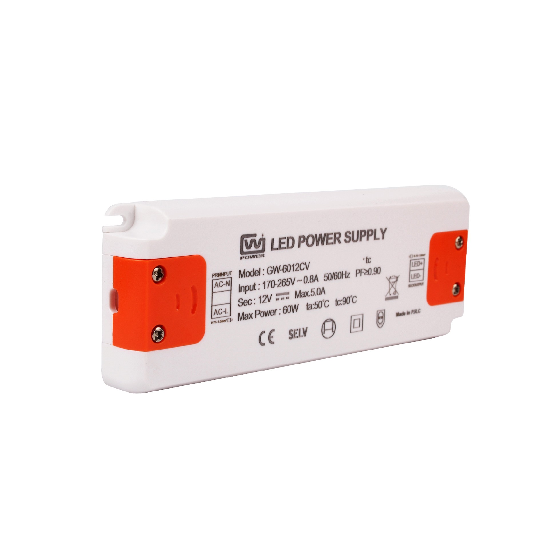 TUV-CE 60W 12V 24V constant voltage  Indoor switching LED power supply led driver